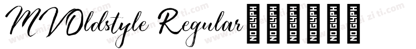 MVOldstyle Regular字体转换